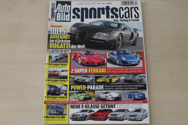 Deckblatt Auto Bild Sportscars (04/2009)